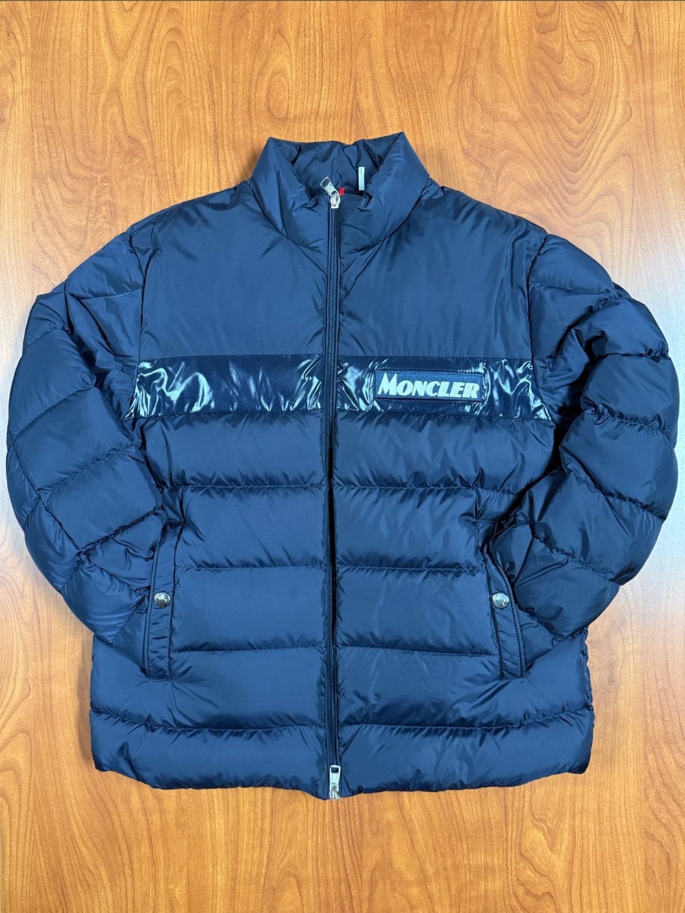 Moncler Men’s Dark Navy Quilted Puffer Jacket